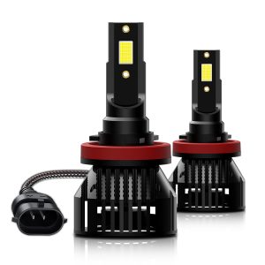 (2 Bulbs)3-IB H11 Automotive Headlight LED Bulbs,  DOB LED Chips 24W 4800LM 9-16V IP65