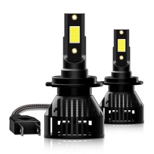 (2 Bulbs)3-IB h7 Automotive Headlight LED Bulbs,  DOB LED Chips 24W 4800LM 9-16V IP65