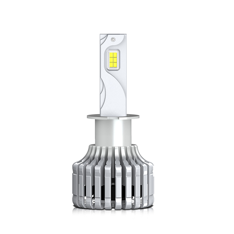 (2 Bulbs)3A H3 Canbus Automotive Headlight LED Bulbs, CSP LED Chips 55W 13000LM 9-16V IP67
