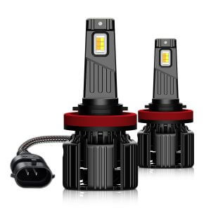 (2 Bulbs)V3 H11 Automotive Headlight LED Bulbs, CSP LED Chips 24W 5300LM 9-16V IP65