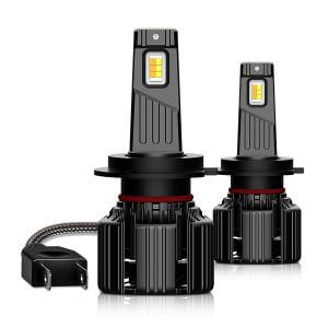 (2 Bulbs)V3 H7 Automotive Headlight LED Bulbs, CSP LED Chips 24W 5300LM 9-16V IP65
