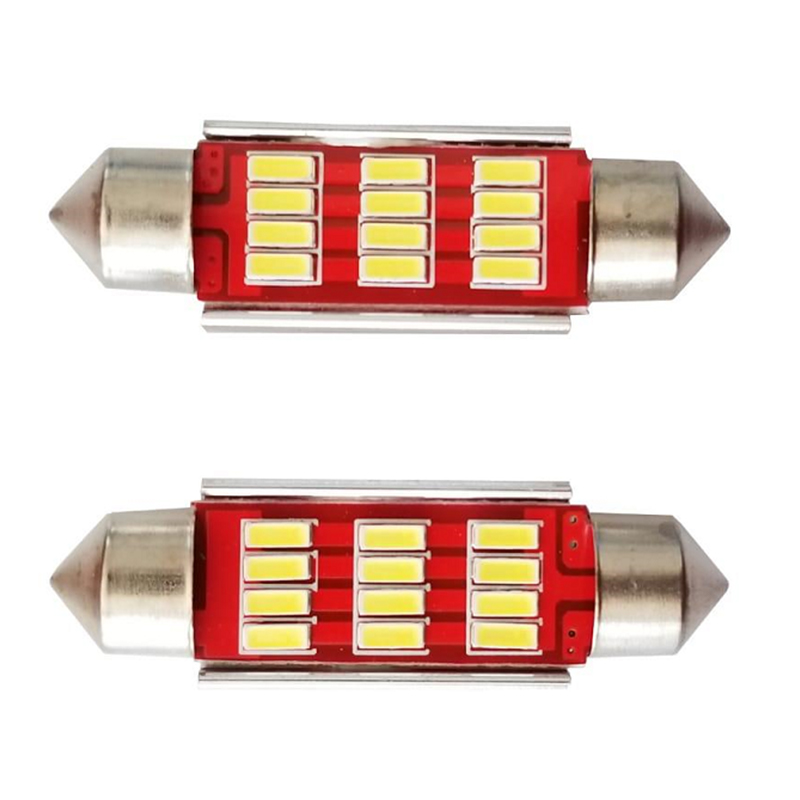 (2pcs)36mm-12SMD 3014-W