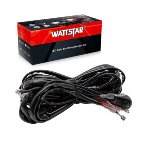 (1 KIT) AuxiLED 16AWG LED Light Bar Wiring Harness Kit with Fuse, 12V 40A Relay, ON/OFF Switch