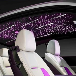 (1 Kit) 32W Meteor RGBW Twinkle LED Fiber Optic Lights, ALL IN ONE EASY INSTALLTION，Fiber Cable 1100pcs with Shooting Stars Kit