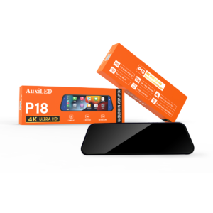 （1 SET） P18 Rear View Mirror DVR 9.66 Inch 2 wide - angle Cameras 4K+1080P Bluetooth / Wi-Fi Car play P-Record F&R Record